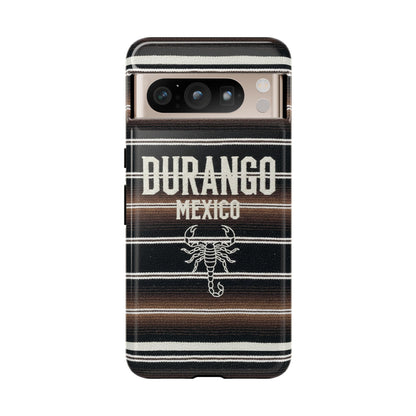 Durango Mexico Phone Case | Serape Scorpion Western Design | Mexican Heritage Tough Case for iPhone & Samsung
