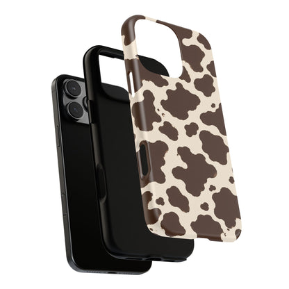 Western Cow Print Tough Phone Case for iPhone Samsung Galaxy Pixel