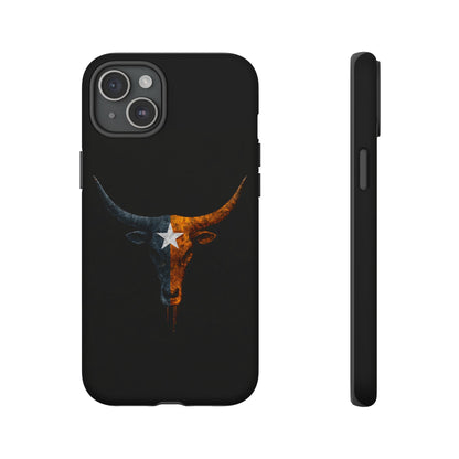 Texas Longhorn Skull Phone Case Western Cowboy Bull iPhone Samsung Cover