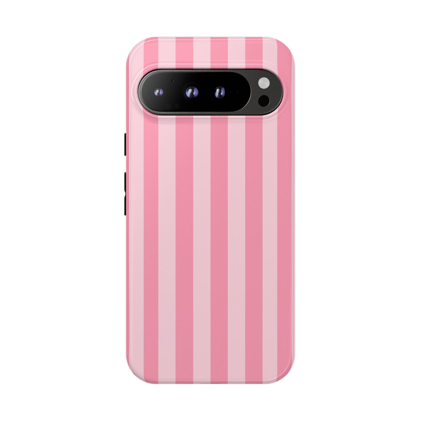 Pink Vertical Stripe Phone Case | Minimal Pastel Stripes Tough Case