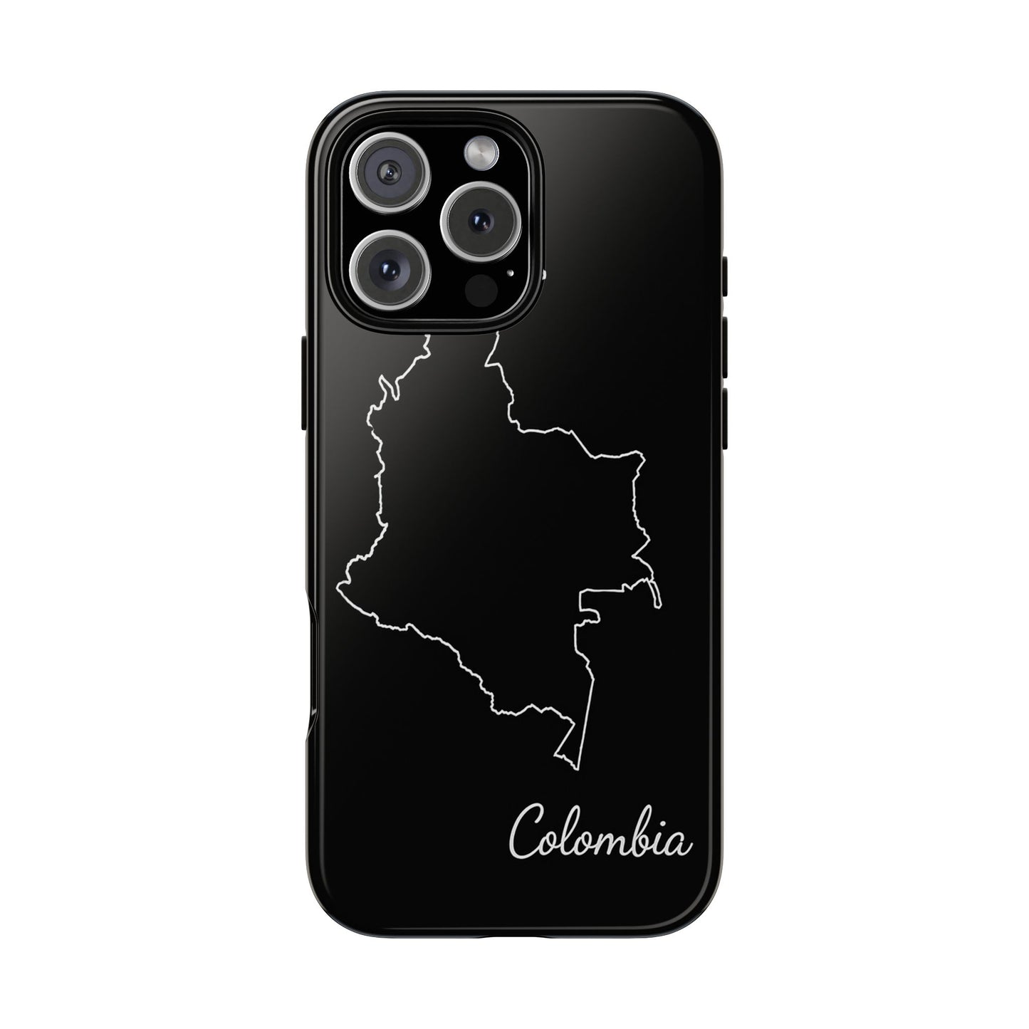 Colombia Outline Phone Case – Minimal Country Map Tough Case (iPhone, Samsung, Pixel)