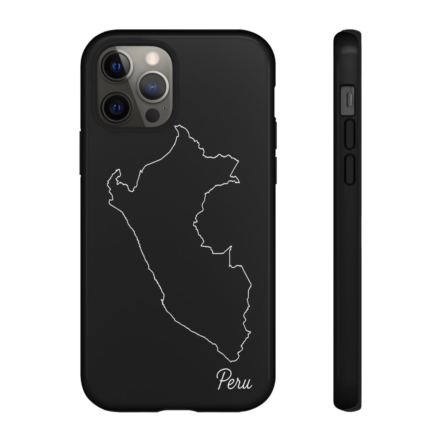 Peru Outline Phone Case – Minimal Country Map Tough Case (iPhone, Samsung, Pixel)
