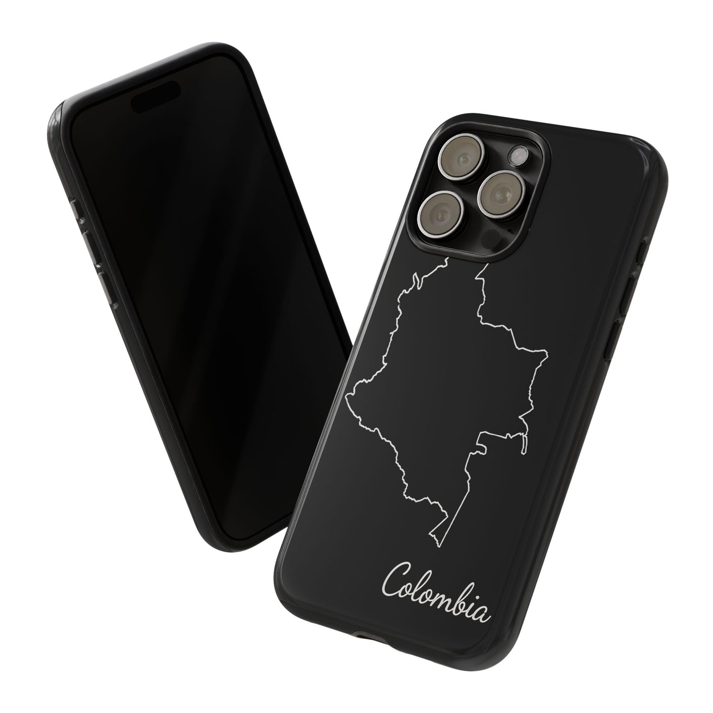 Colombia Outline Phone Case – Minimal Country Map Tough Case (iPhone, Samsung, Pixel)