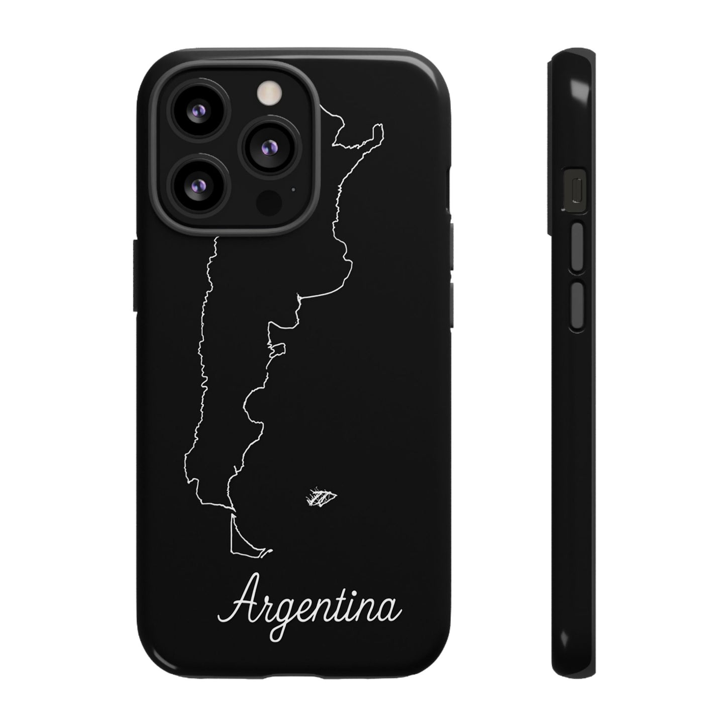 Argentina Outline Phone Case – Minimal Country Map Tough Case (iPhone, Samsung, Pixel)