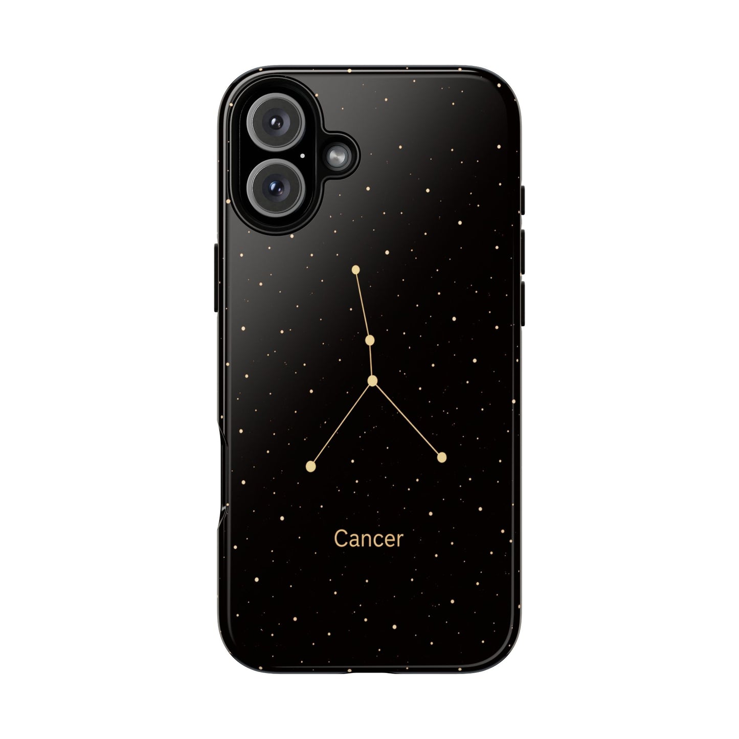 Cancer Zodiac Constellation Phone Case – Luxe Gold Celestial Cover