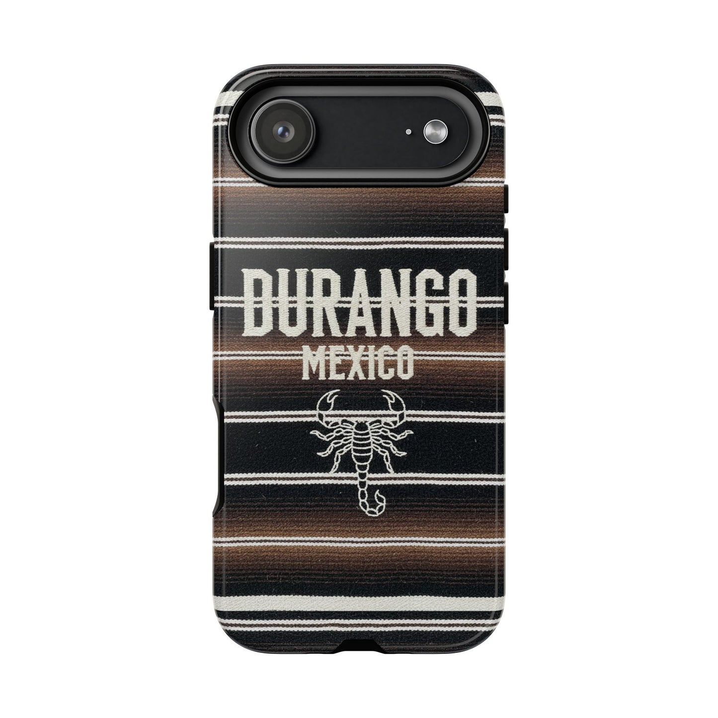 Durango Mexico Phone Case | Serape Scorpion Western Design | Mexican Heritage Tough Case for iPhone & Samsung