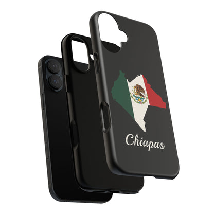 Chiapas Mexico Flag Map Phone Case | Mexican American Pride Tough Case for iPhone & Samsung