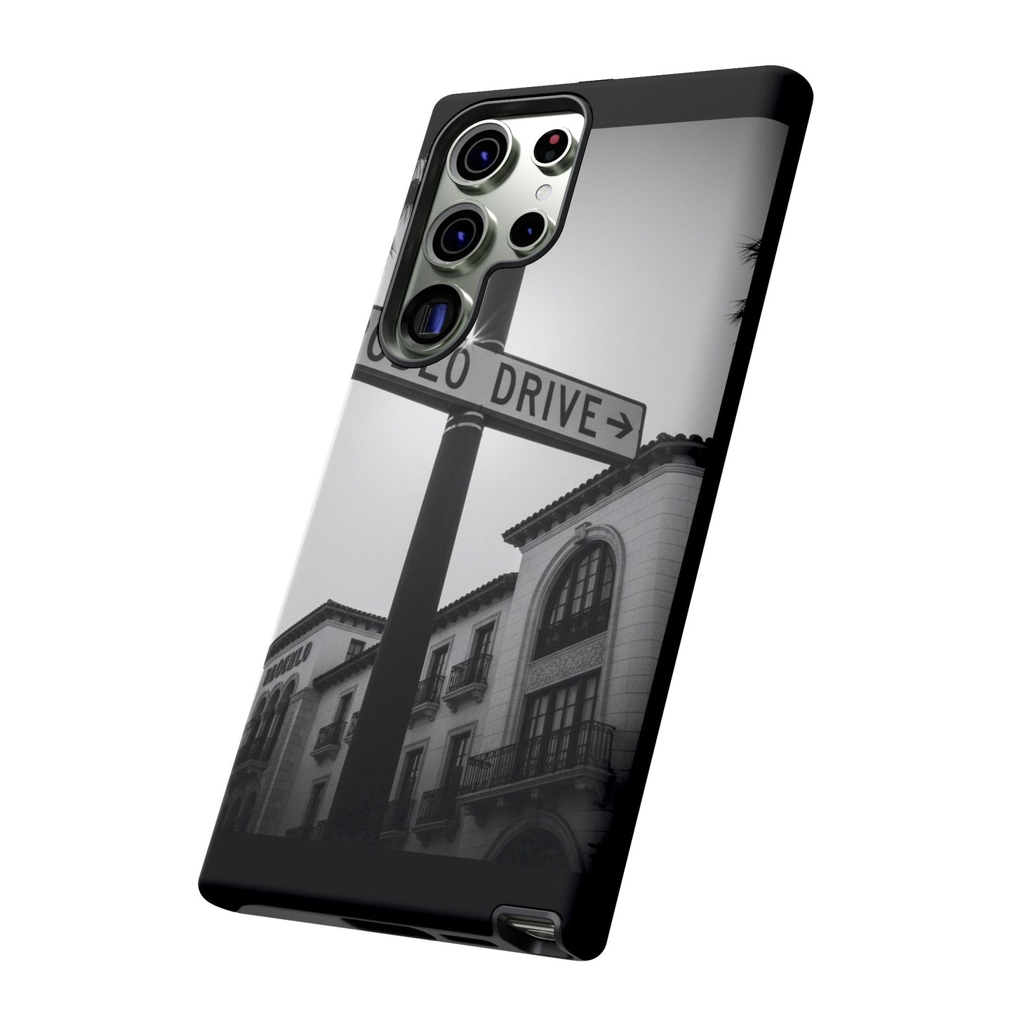 Rodeo Drive Phone Case | Los Angeles Aesthetic Black & White Photography | Luxury LA Street Tough Case for iPhone & Samsung