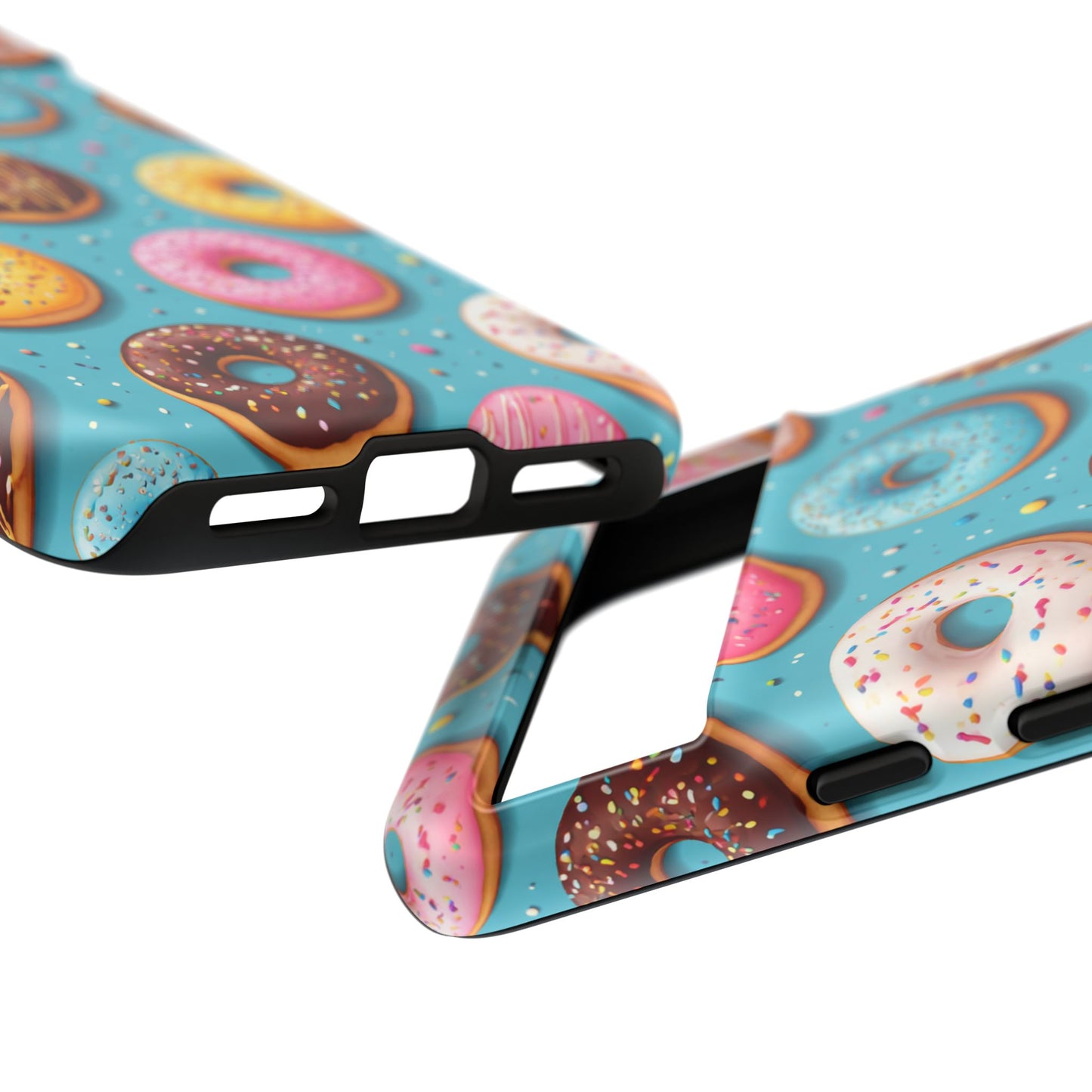 Cute Donut Pattern Phone Case – Colorful Sprinkles Dessert Design for Iphone, Samsung Galaxy and Pixel