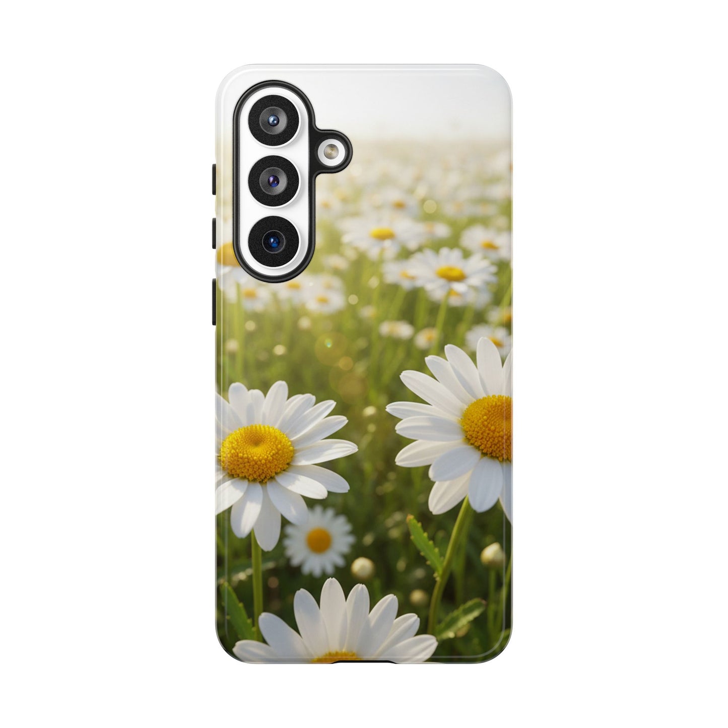 Daisy Phone Case – Floral Spring Field Tough Protective Case (iPhone, Samsung, Pixel)