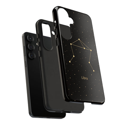 Libra Zodiac Constellation Phone Case – Luxe Gold Celestial Cover
