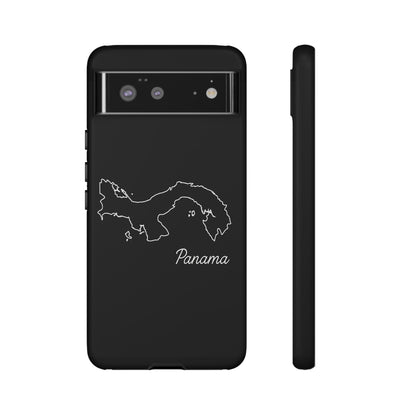 Panama Outline Phone Case – Minimal Country Map Tough Case (iPhone, Samsung, Pixel)