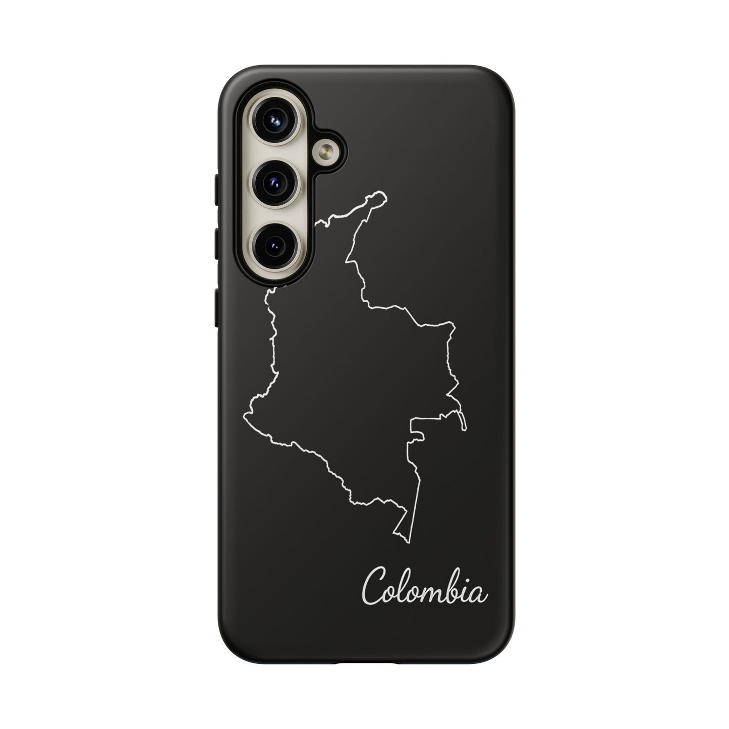 Colombia Outline Phone Case – Minimal Country Map Tough Case (iPhone, Samsung, Pixel)