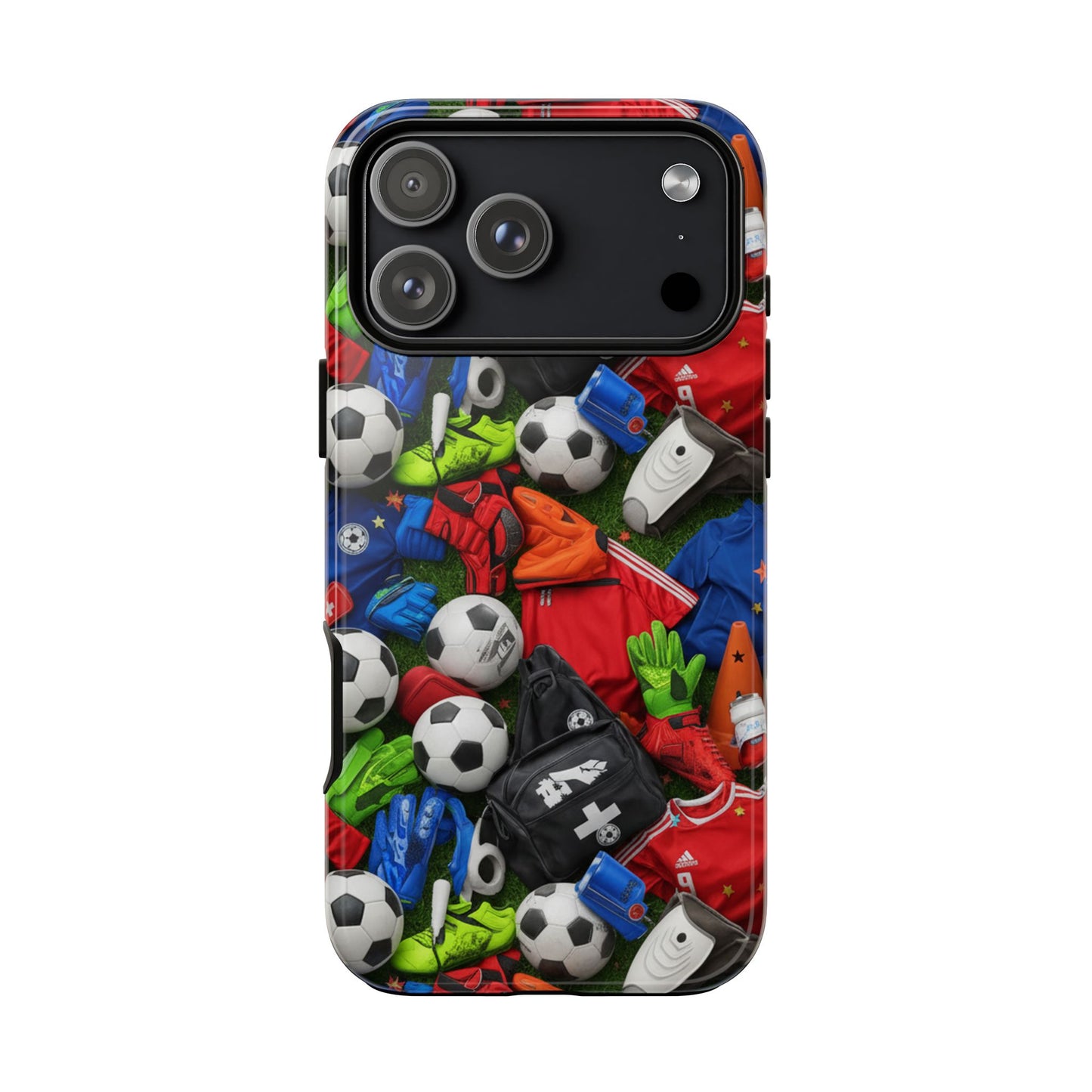 Soccer Ball Pattern Phone Case – Sports Fan Tough Protective Game Day Case