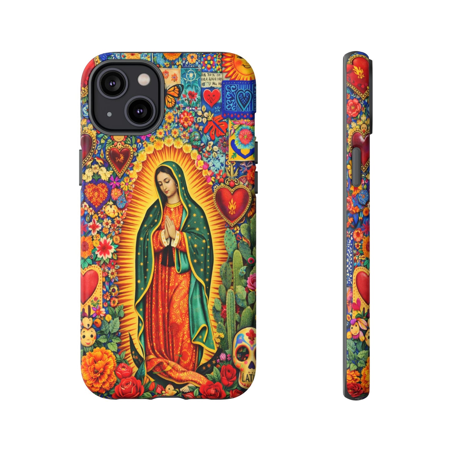 Virgin Mary Guadalupe Phone Case Mexican Folk Art Tough Cover iPhone Samsung