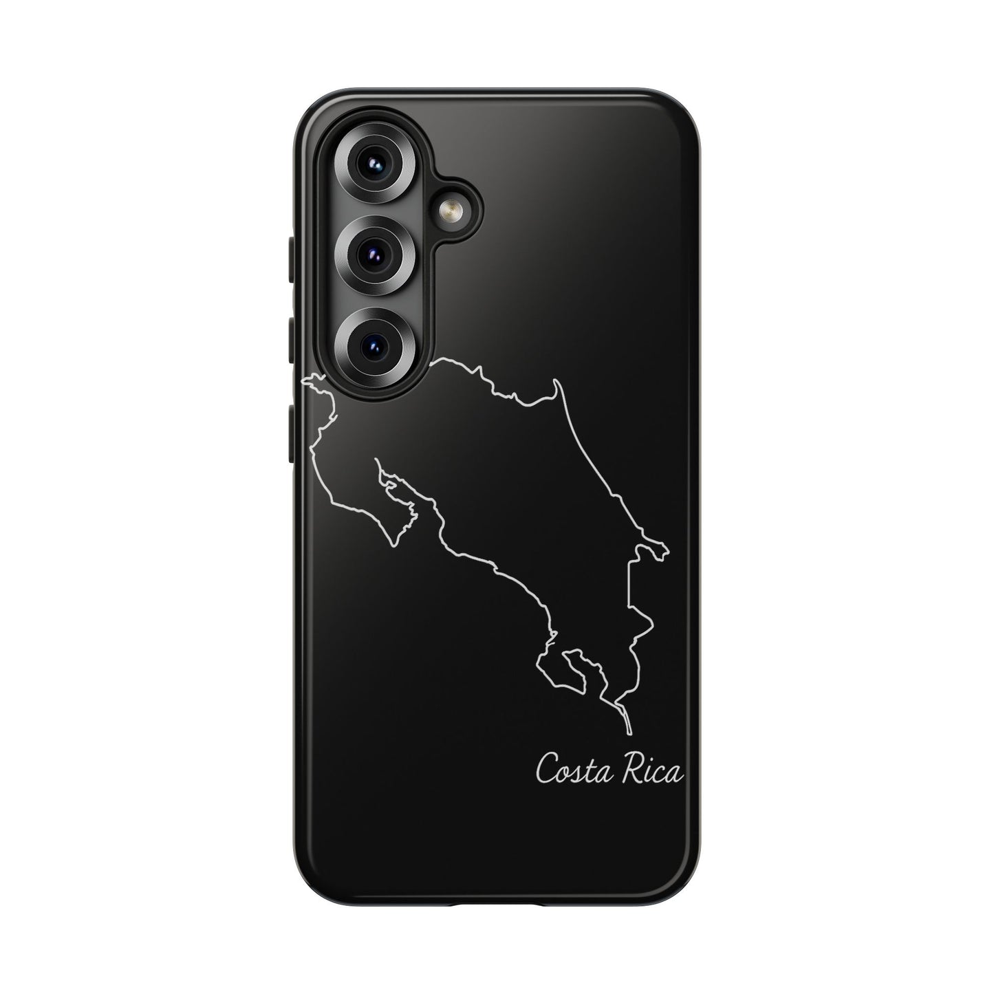 Costa Rica Outline Phone Case – Minimal Country Map Tough Case (iPhone, Samsung, Pixel)