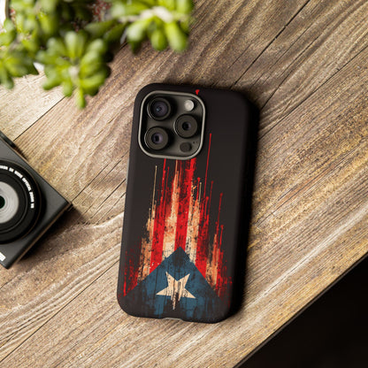 Puerto Rico Flag Phone Case | Distressed Puerto Rican Flag Tough Case | Boricua Pride Protective iPhone Samsung Cover