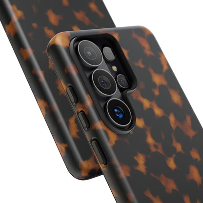 Tortoiseshell Phone Case – Brown Leopard Pattern Luxury Tough Protective Case