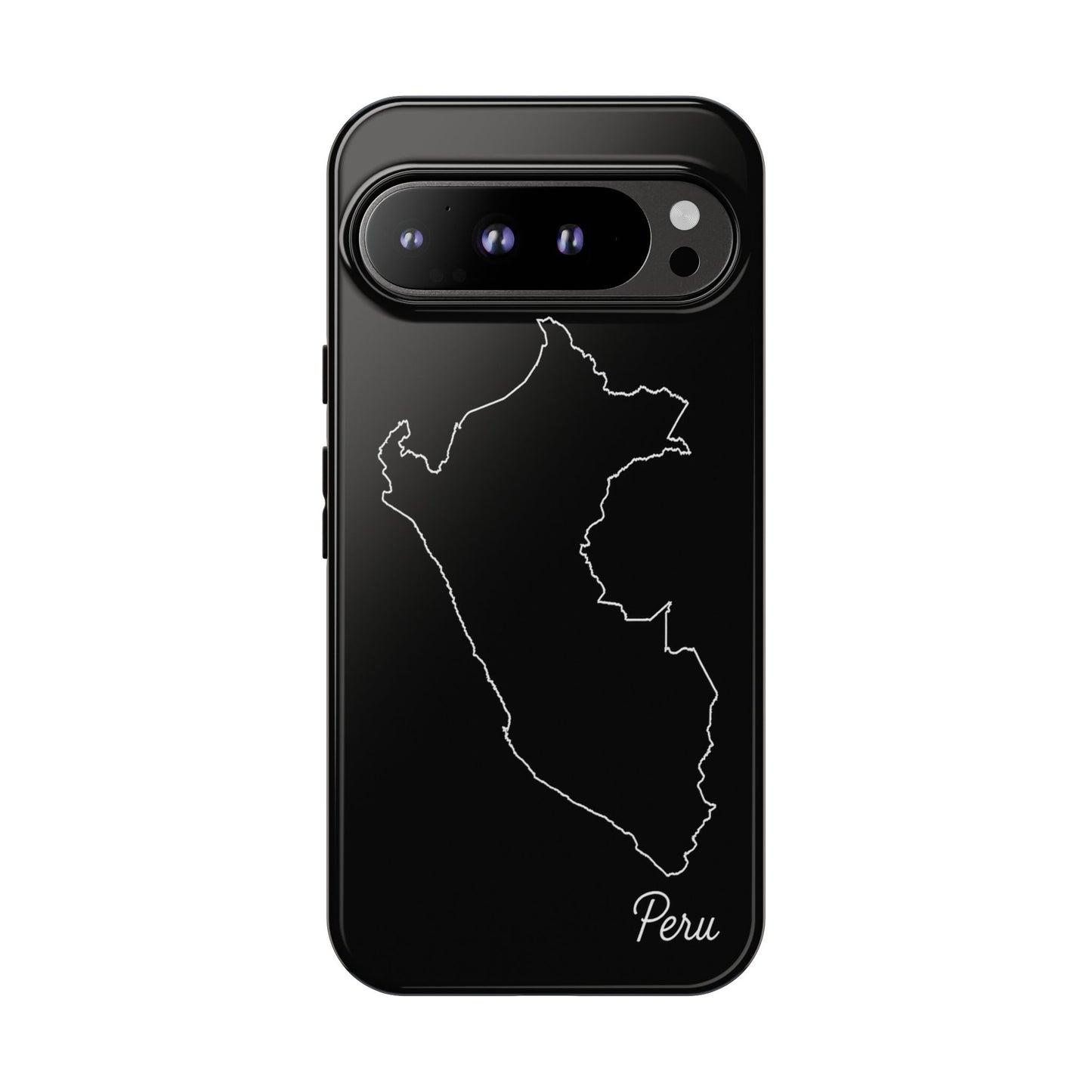 Peru Outline Phone Case – Minimal Country Map Tough Case (iPhone, Samsung, Pixel)