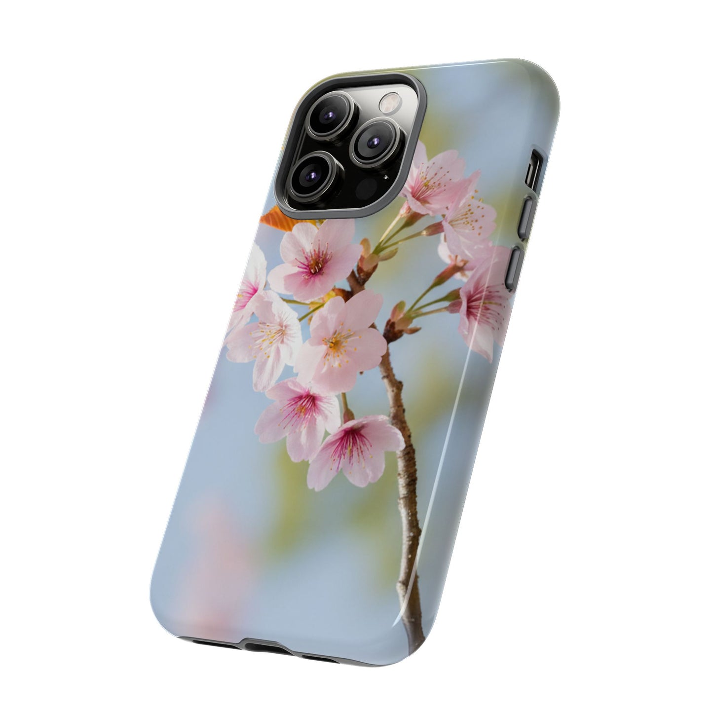 Cherry Blossom Phone Case – Pink Floral Tough Case (iPhone, Samsung Galaxy, Pixel)