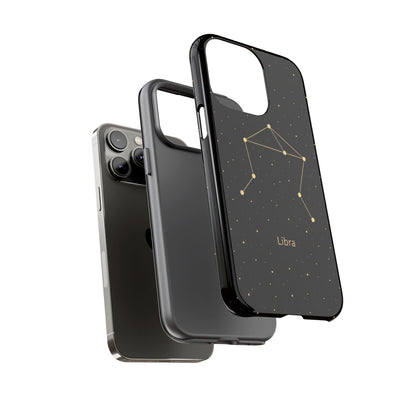 Libra Zodiac Constellation Phone Case – Luxe Gold Celestial Cover