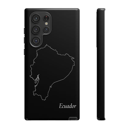 Ecuador Outline Phone Case – Minimal Country Map Tough Case (iPhone, Samsung, Pixel)