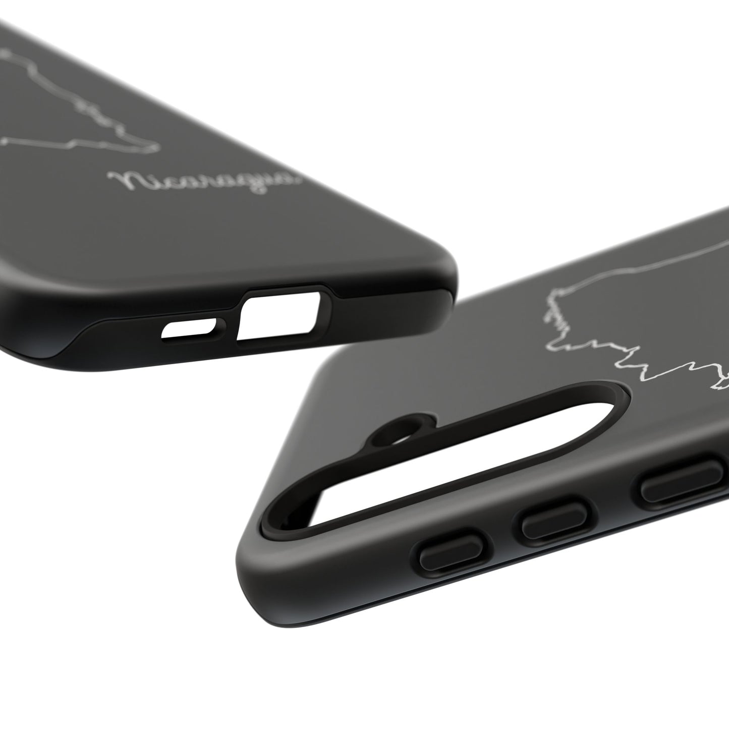 Nicaragua Outline Phone Case – Minimal Country Map Tough Case (iPhone, Samsung, Pixel)