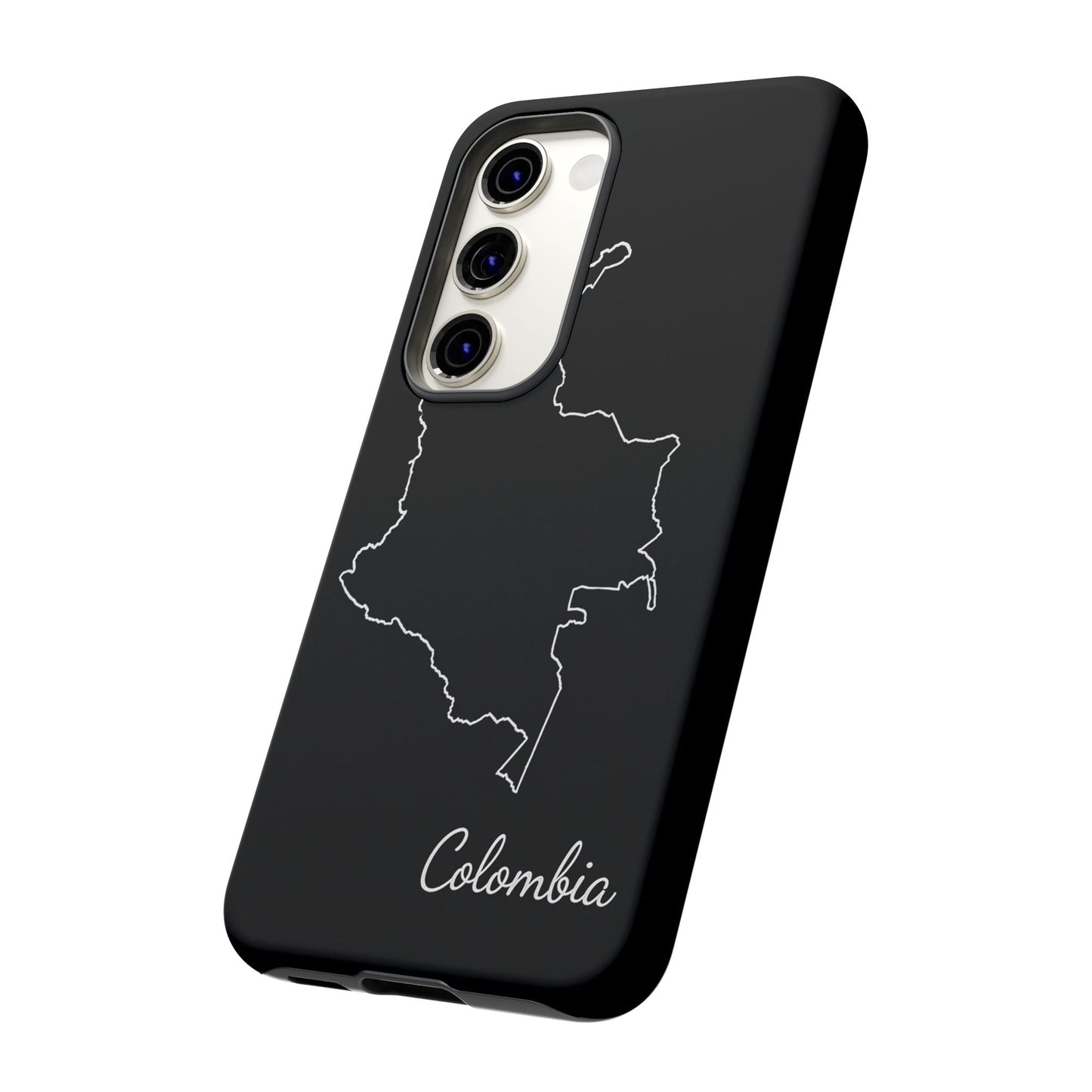 Colombia Outline Phone Case – Minimal Country Map Tough Case (iPhone, Samsung, Pixel)