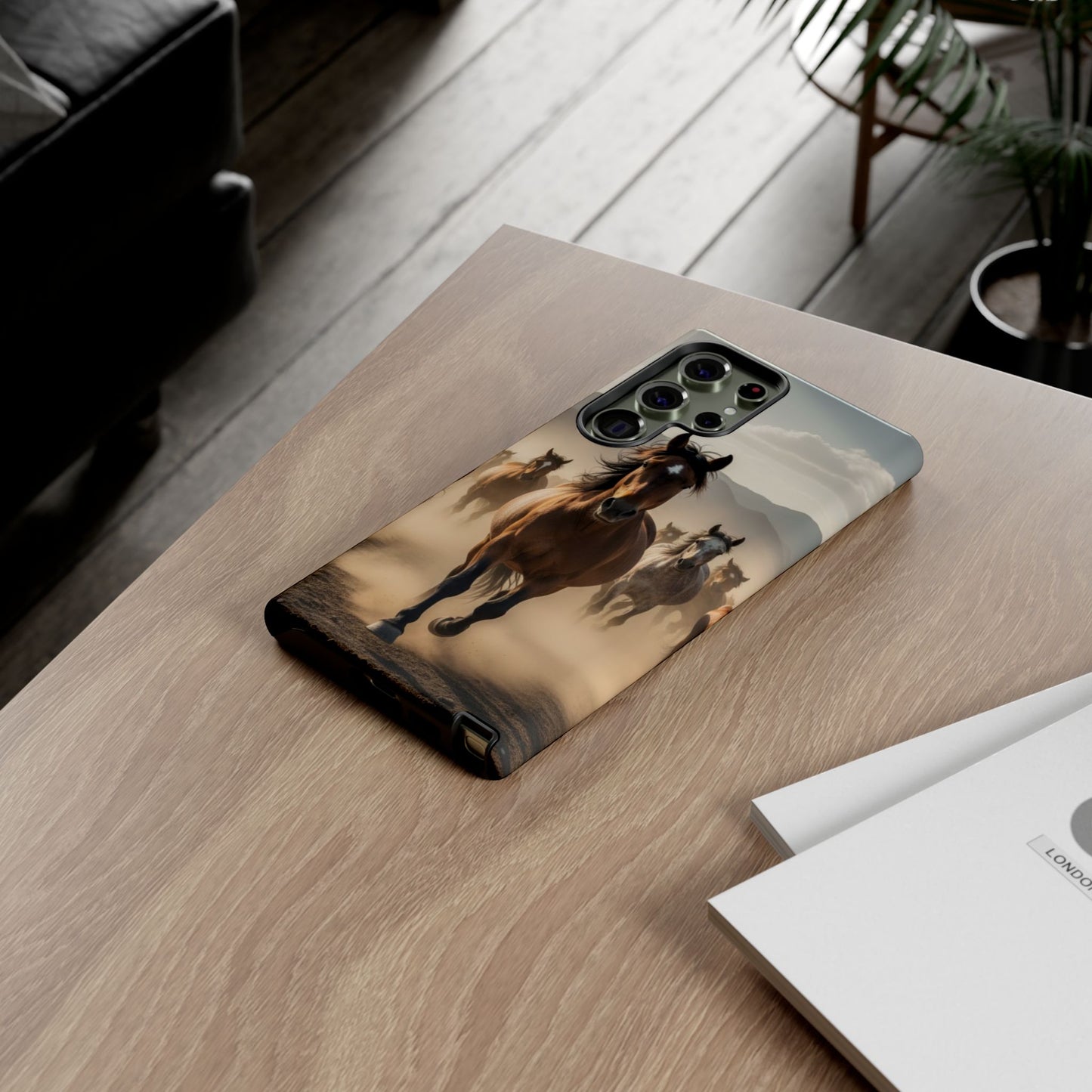 Running Horses Phone Case – Wild Mustang Herd Tough Case (iPhone, Samsung, Pixel)