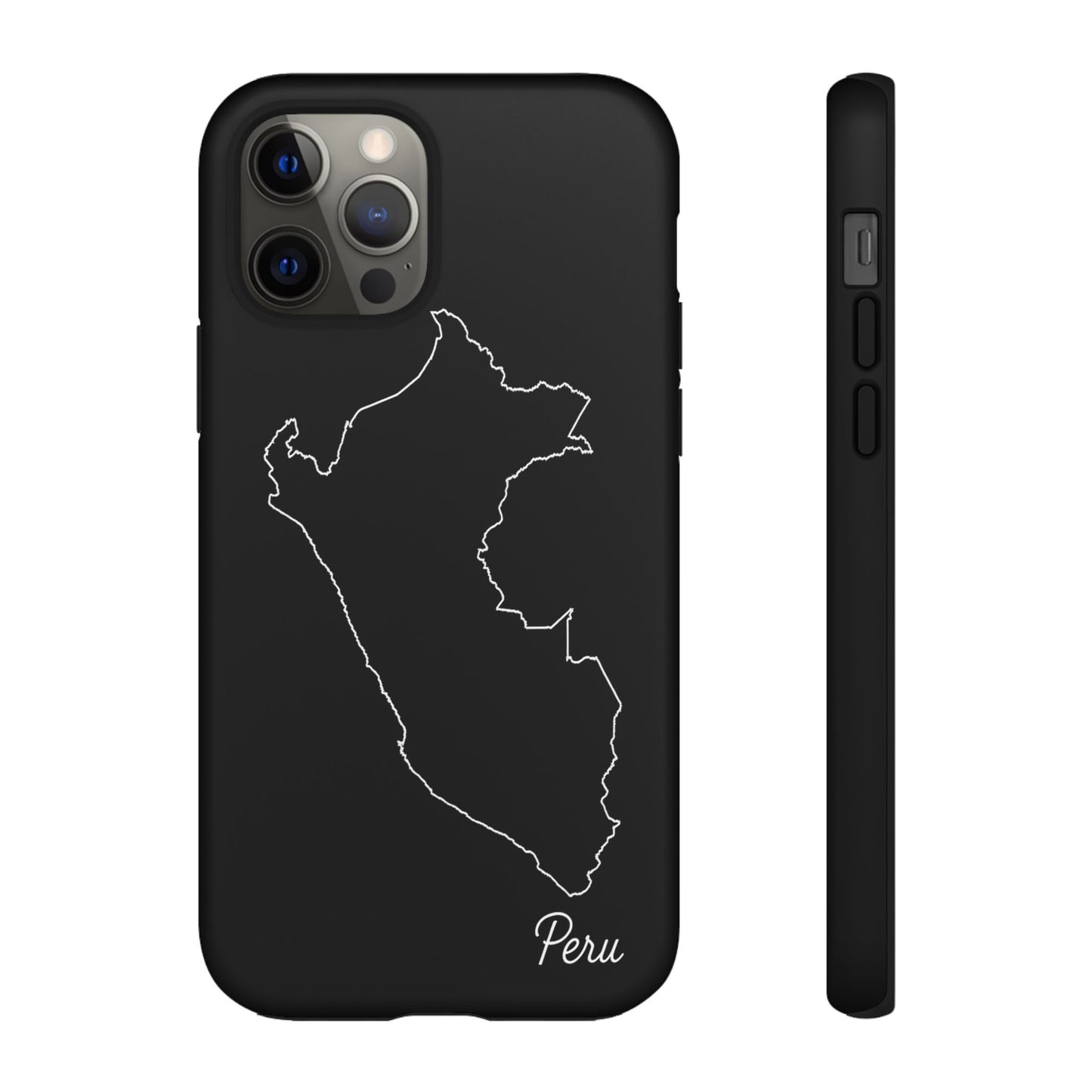 Peru Outline Phone Case – Minimal Country Map Tough Case (iPhone, Samsung, Pixel)