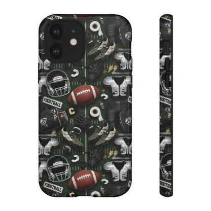 Football Pattern Phone Case – Sports Fan Tough Protective Game Day Case