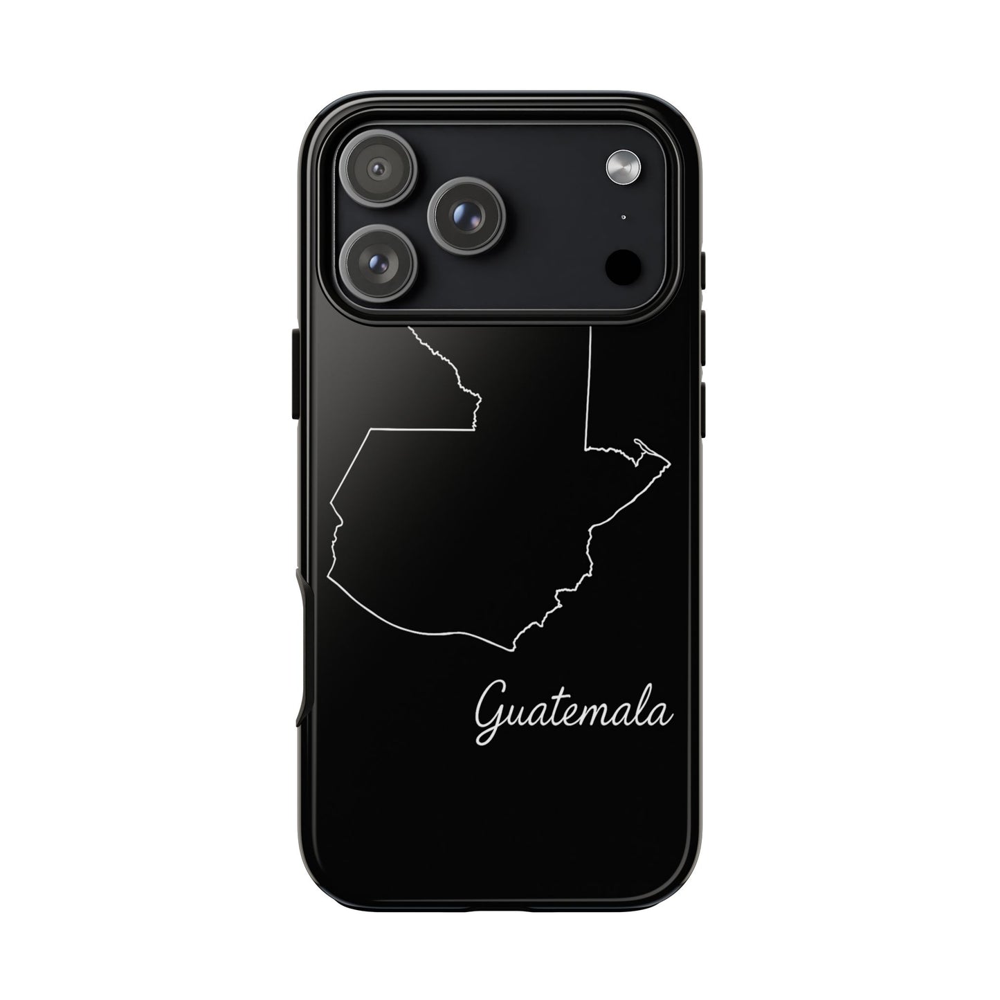 Guatemala Outline Phone Case – Minimal Country Map Tough Case (iPhone, Samsung, Pixel)