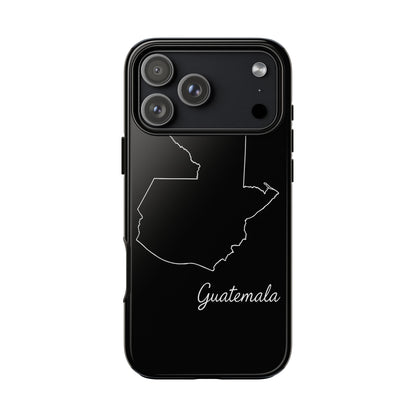 Guatemala Outline Phone Case – Minimal Country Map Tough Case (iPhone, Samsung, Pixel)