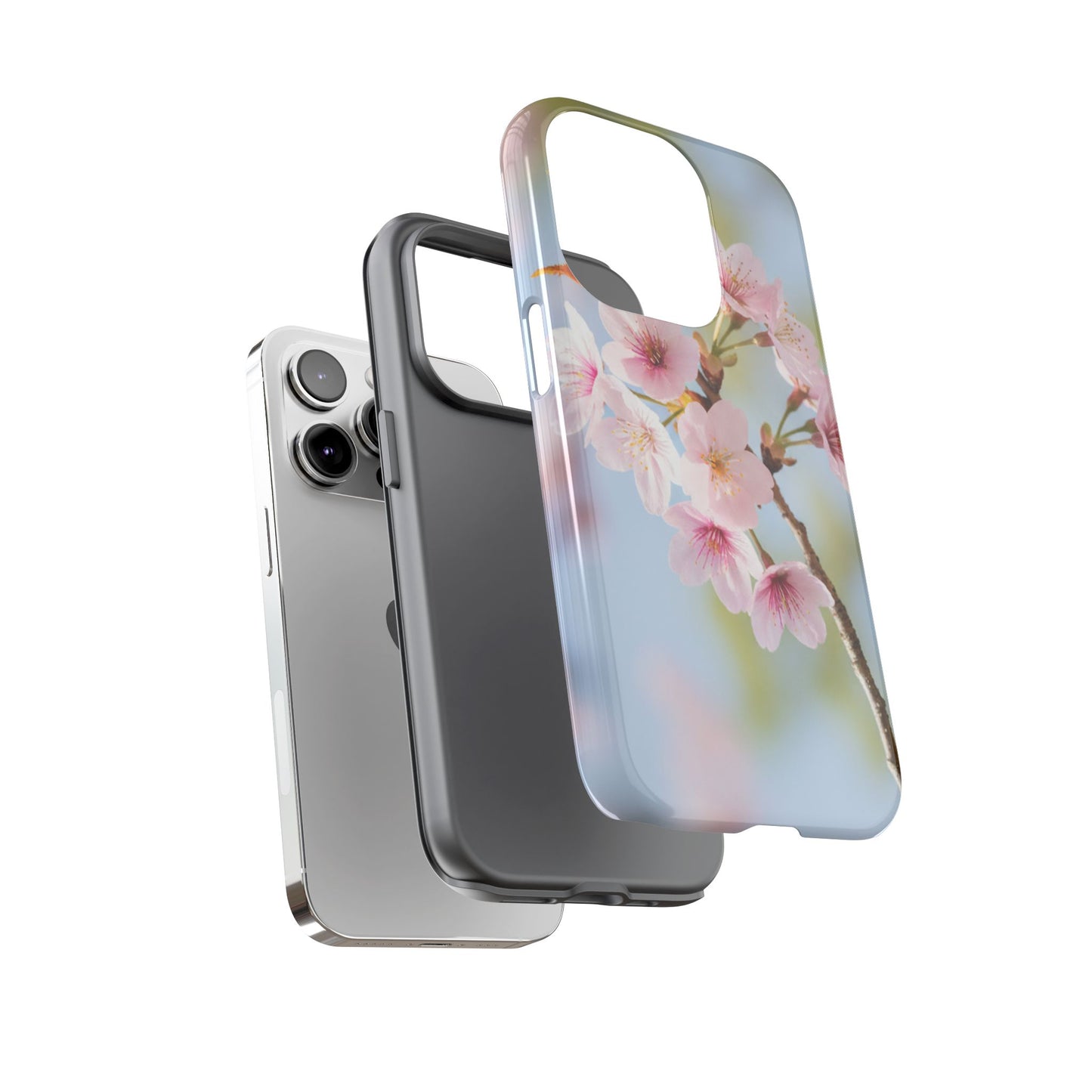 Cherry Blossom Phone Case – Pink Floral Tough Case (iPhone, Samsung Galaxy, Pixel)