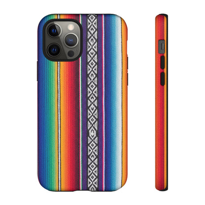 Serape Stripe Phone Case – Colorful Mexican Blanket Pattern Tough Case