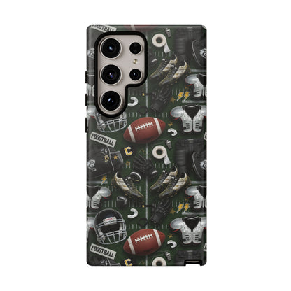 Football Pattern Phone Case – Sports Fan Tough Protective Game Day Case
