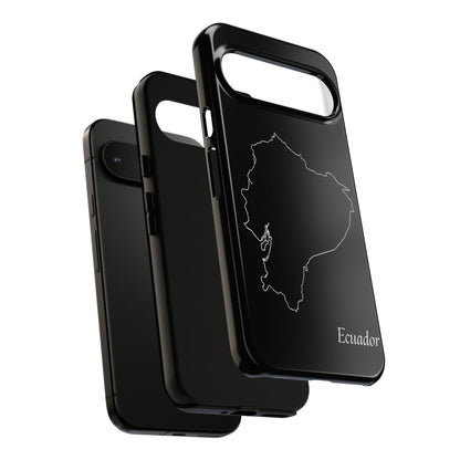 Ecuador Outline Phone Case – Minimal Country Map Tough Case (iPhone, Samsung, Pixel)