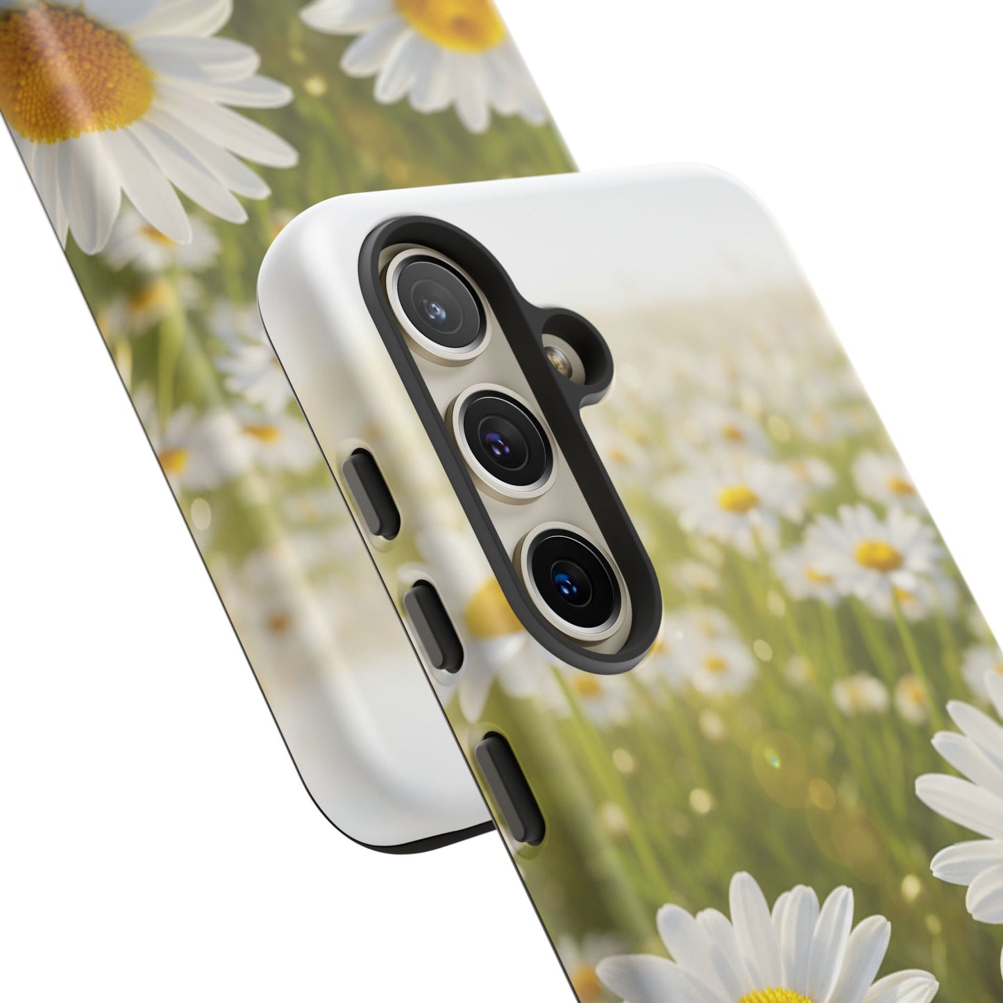 Daisy Phone Case – Floral Spring Field Tough Protective Case (iPhone, Samsung, Pixel)
