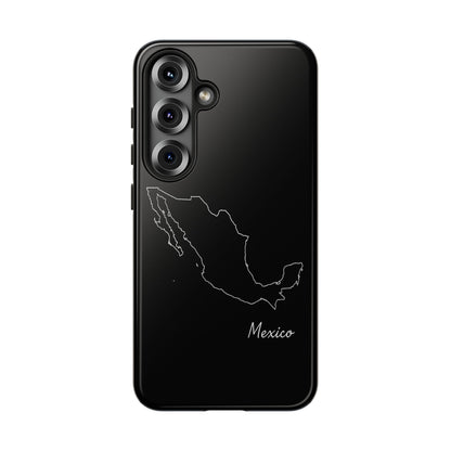 Mexico Outline Phone Case – Minimal Country Map Tough Case (iPhone, Samsung, Pixel)