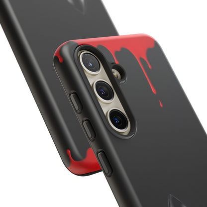 Dark Feminine Red Drip Phone Case – Gothic Glam Tough Cover