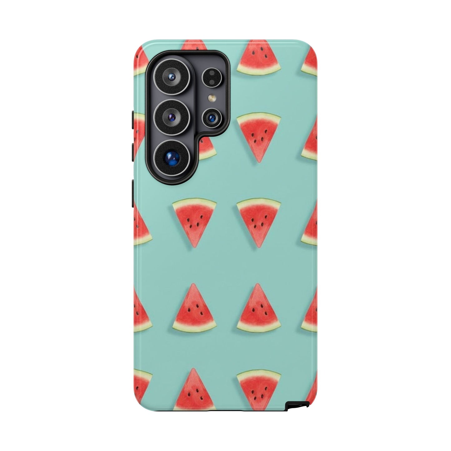 Watermelon Phone Case – Pastel Blue Summer Fruit Tough Case (iPhone, Samsung, Pixel)