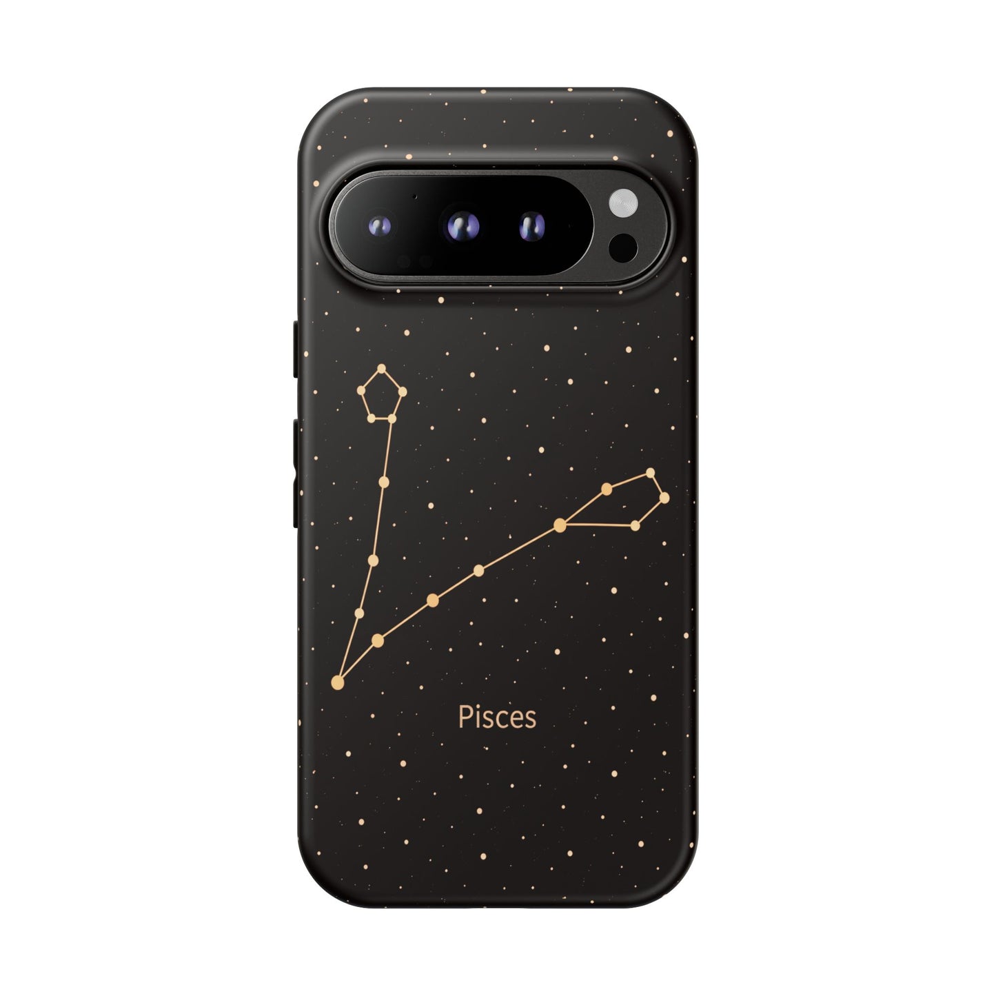 Pisces Zodiac Constellation Phone Case – Luxe Gold Celestial Cover