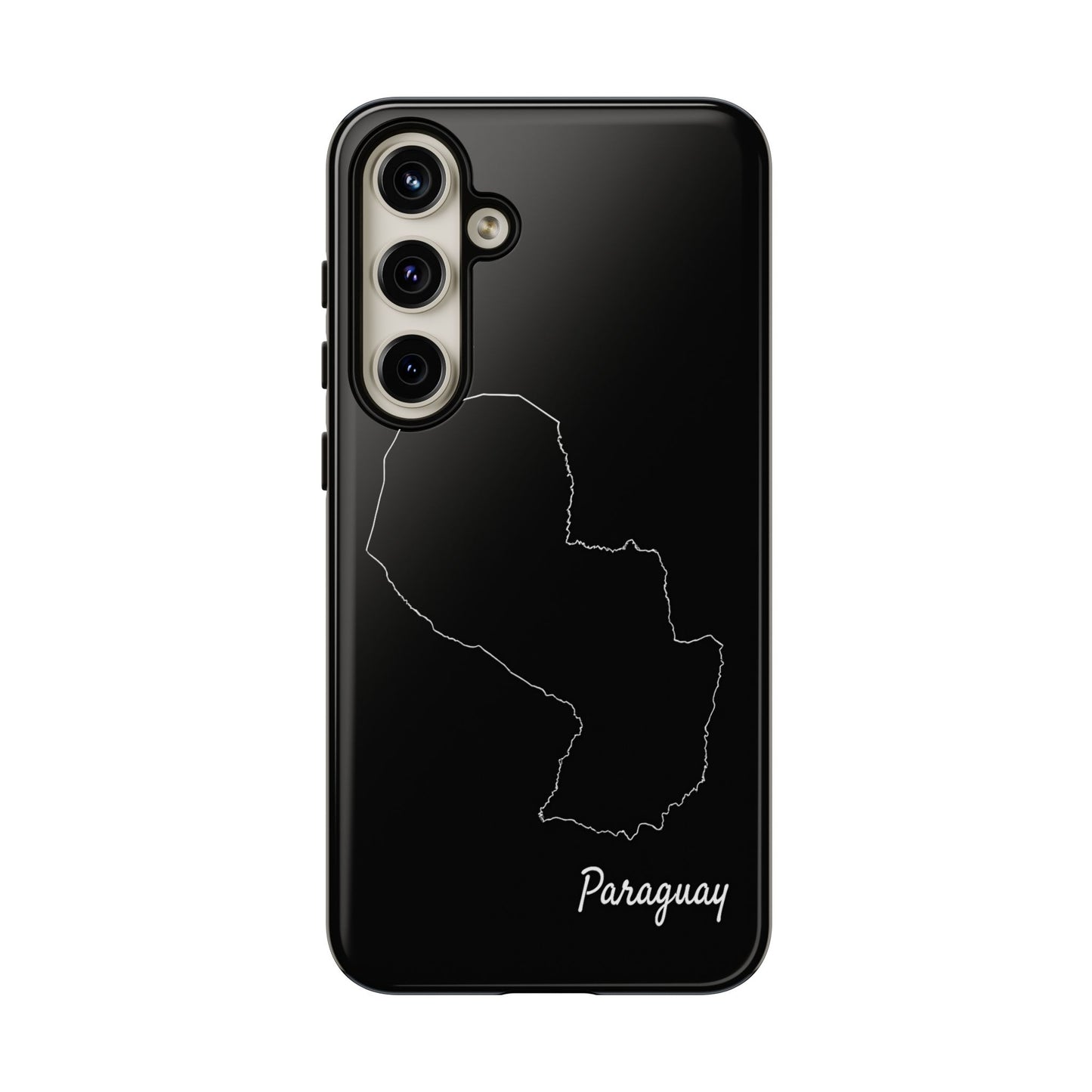 Paraguay Outline Phone Case – Minimal Country Map Tough Case (iPhone, Samsung, Pixel)