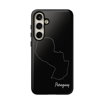 Paraguay Outline Phone Case – Minimal Country Map Tough Case (iPhone, Samsung, Pixel)
