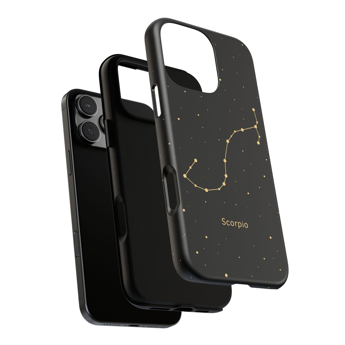 Scorpio Zodiac Constellation Phone Case – Luxe Gold Celestial Cover