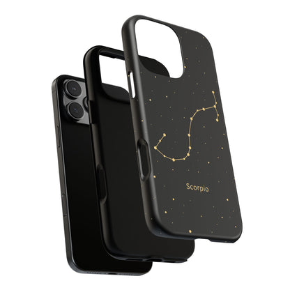 Scorpio Zodiac Constellation Phone Case – Luxe Gold Celestial Cover
