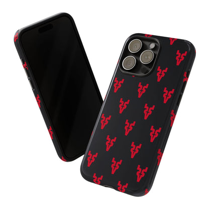 Mazatlán Bull Phone Case – Black Red Streetwear Tough Shockproof Cover