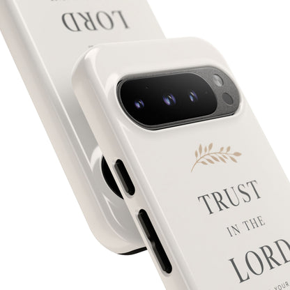 Proverbs 3:5 Christian Phone Case Trust in the Lord Minimalist Faith Cover