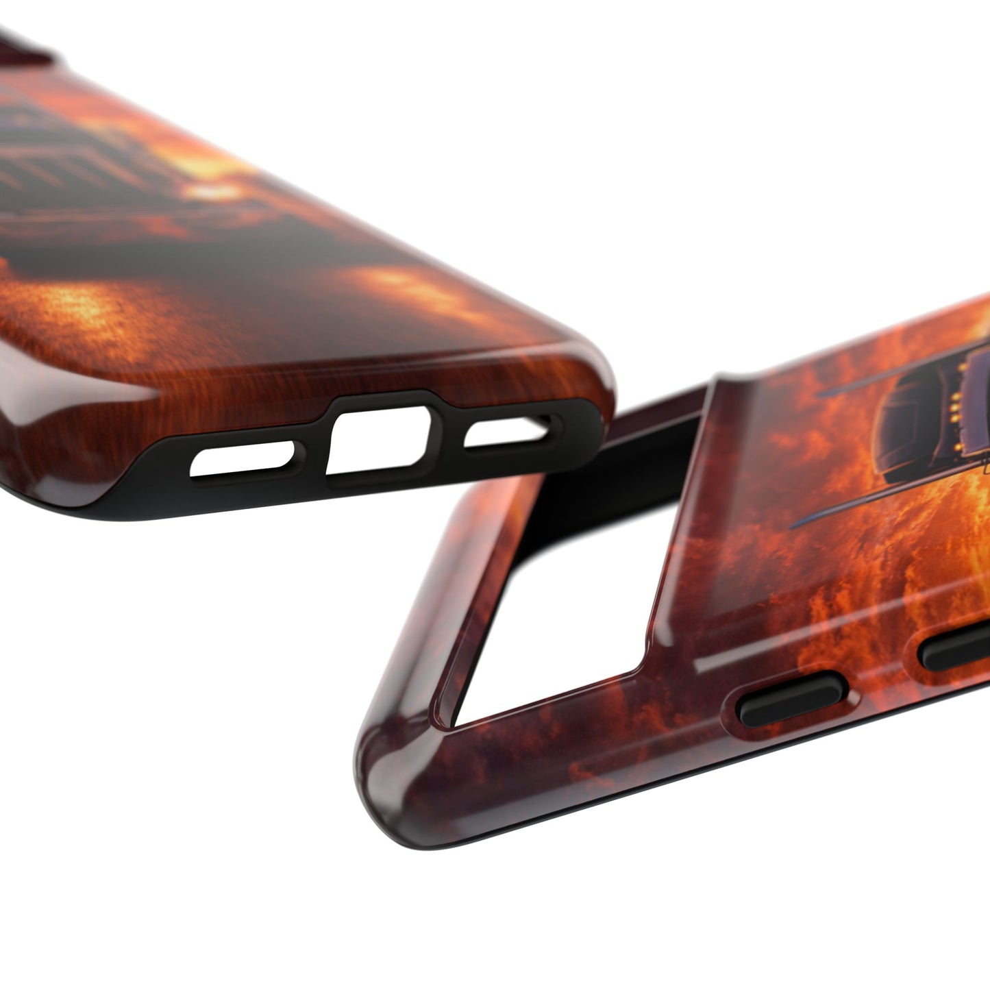 Big Rig Truck Phone Case Sunset Highway Semi Truck iPhone Samsung Cover