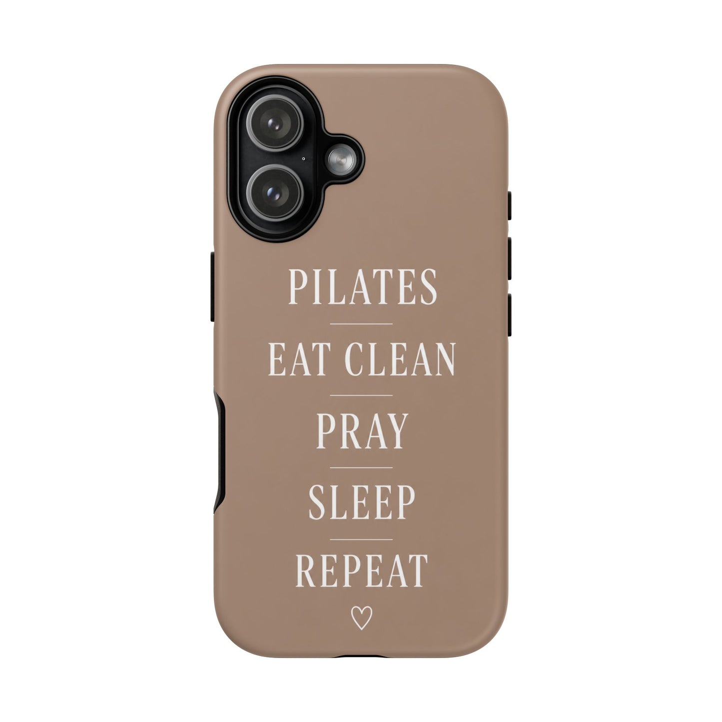 Pilates Phone Case | Eat Clean Pray Sleep Repeat Aesthetic | Wellness Girl Gift